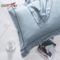 Panton color customized elastic around anti dust and mite fitted fitted bed sheet with zipper